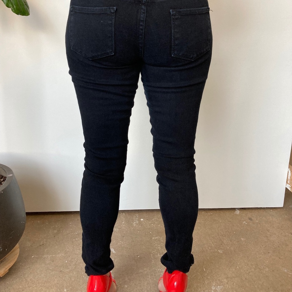 Skinny Leg Low Rise Jeans